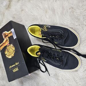 Vans Cobra Kai Size 4 Y Youth Womens 5.5 Shoes SKATE CANVAS SKATER SKATEBOARD